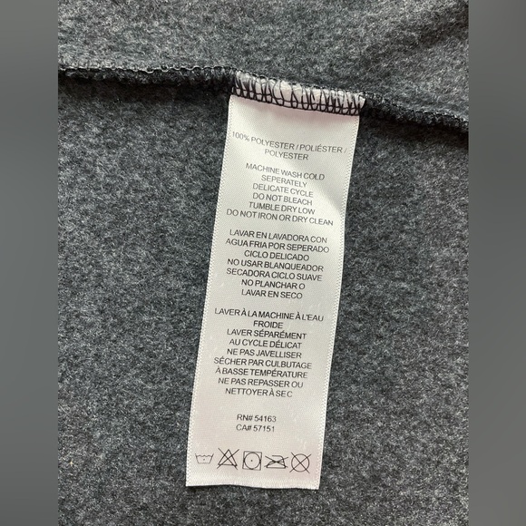 Calvin Klein Performance Women’s Fleece Vest Gray Large Zip Front High Collar - Picture 10 of 10